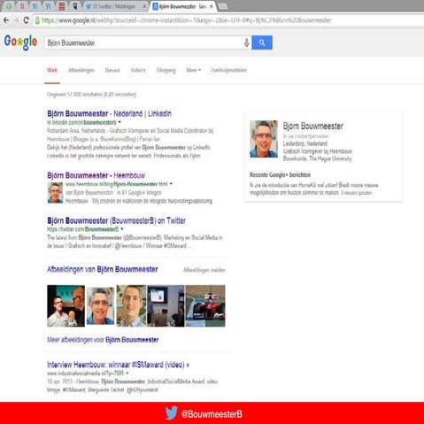 Social media marketing @Heembouw Presentatie Masterclass Inbound Industry