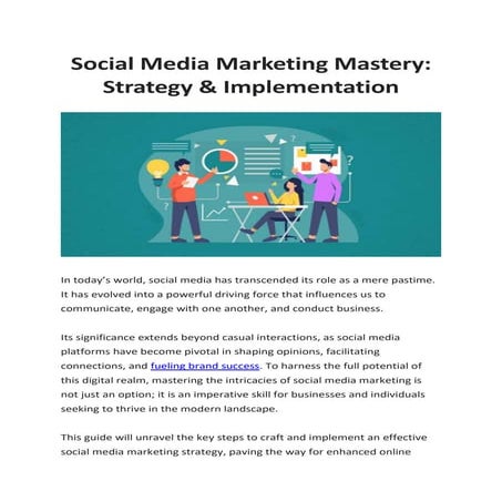 Social Media Marketing Mastery - Strategy & Implementation - Slideshare.docx