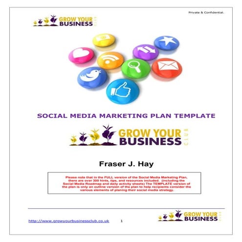 Social media marketing plan template 2023