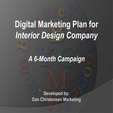 Digital Marketing Plan for Interior Design Company