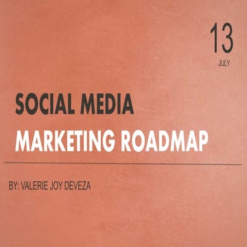 Social Media Marketing Roadmap 