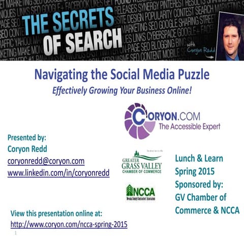 Navigating the Social Media Puzzle for Grass Valley Chamber of Commerce & NCCA