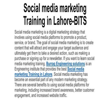 Social media marketing Training in Lahore-BITS.pptx