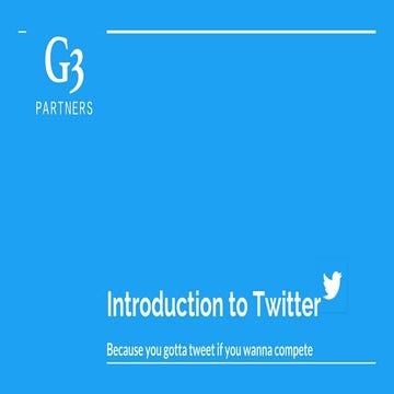 Social Media Marketing - Twitter