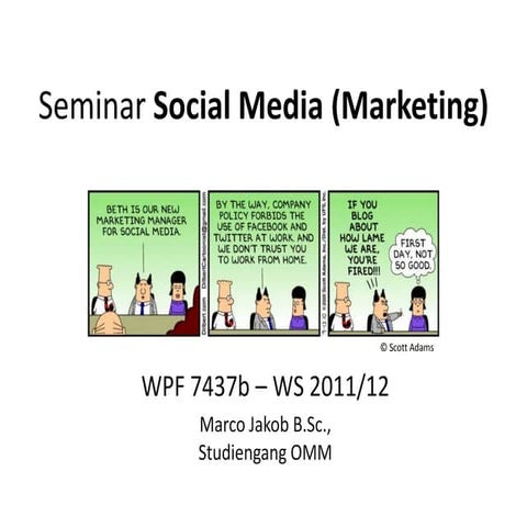 Seminar Social Media Marketing WS11/12