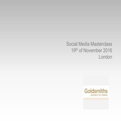 Social Media Data & Customer Research