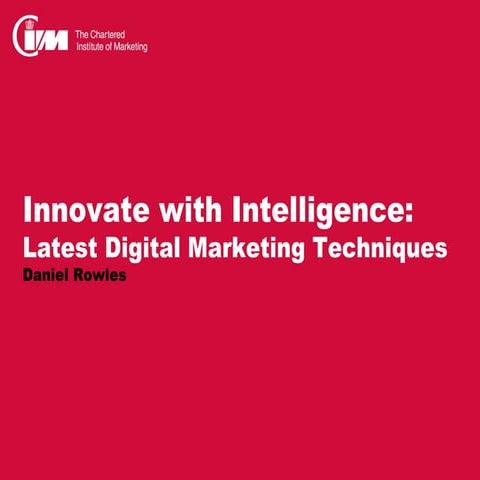 Social Media CIM London May 2012