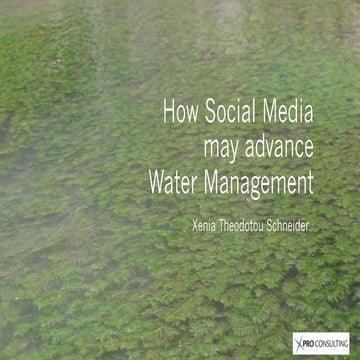 Social media may advance water management