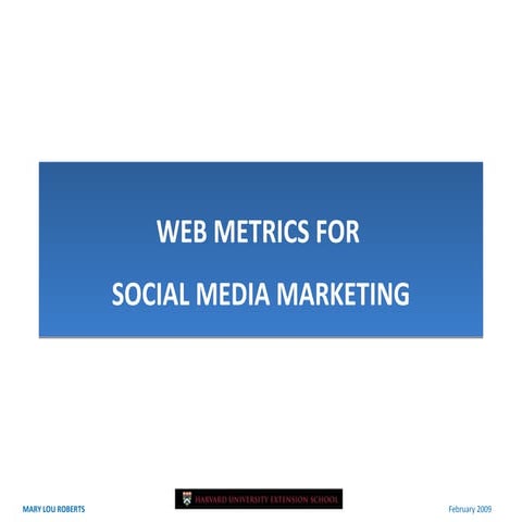 Social Media Metrics