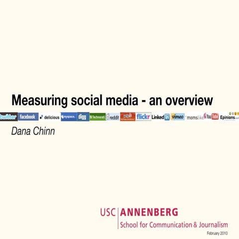 Measuring social media - an overview