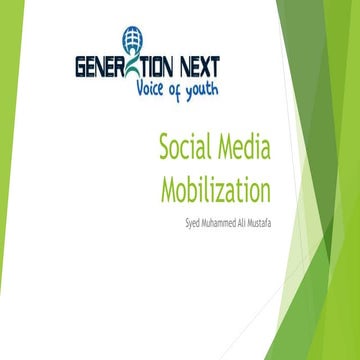 Social media mobilization | PPTX