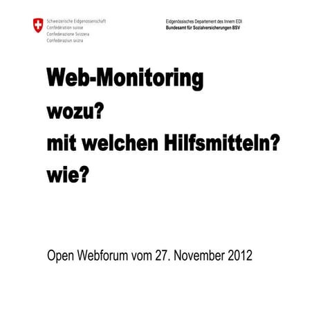 Social Media Monitoring beim BSV