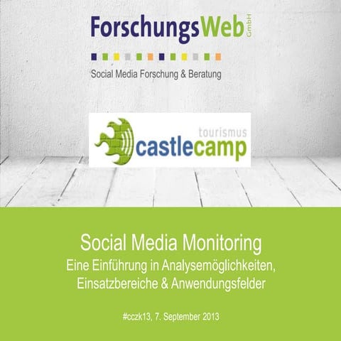 Social Media Monitoring: Eine Einführung in Analysemöglichkeiten, Einsatzbere...