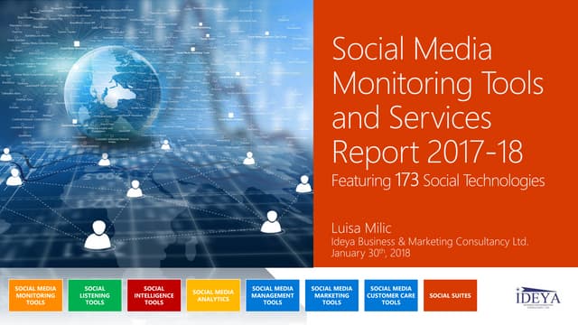 Social Media Monitoring Tools and Services Presentation 2018