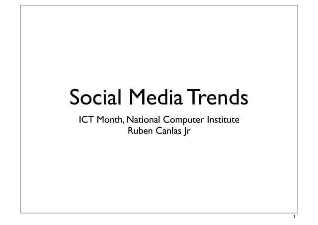 Social media (ICT Month)
