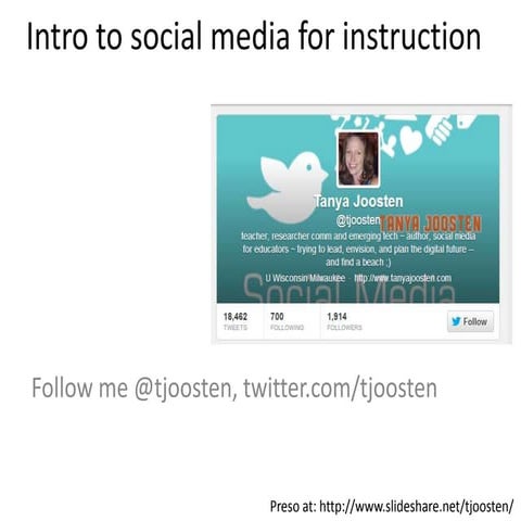 Intro to social media for instructors: University of Nebraska