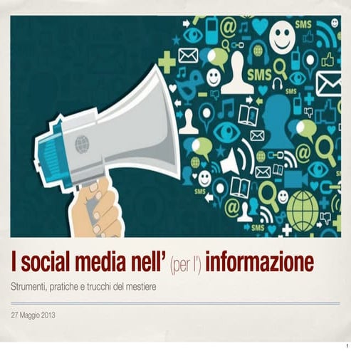 Social media nell' (per l') informazione