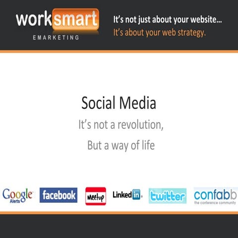Social Media, It's not a revolution but a way of life