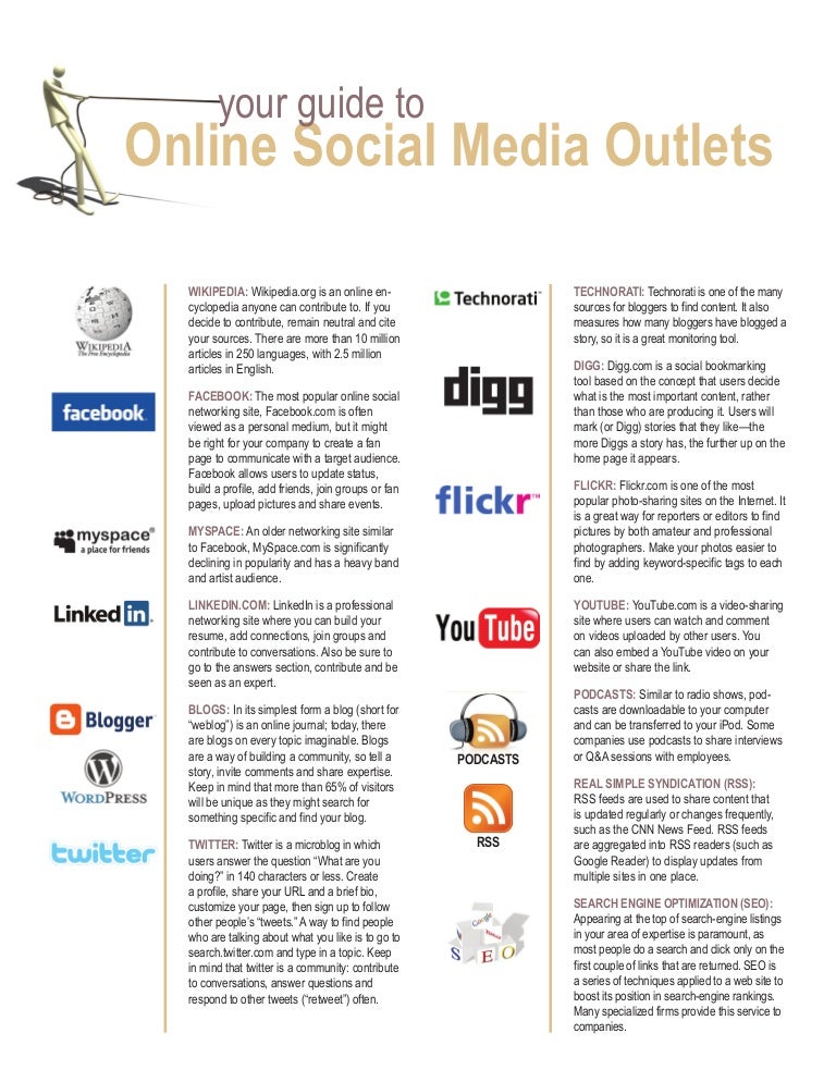 Guide to Social Media Outlets
