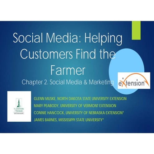 Social Media: Helping Customers Find the Farmer (part 2)