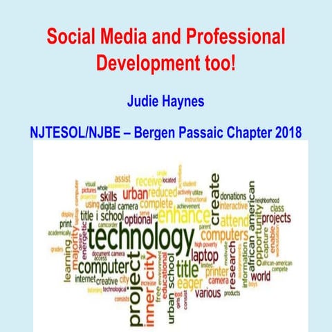 Social Media and Professional Development too!