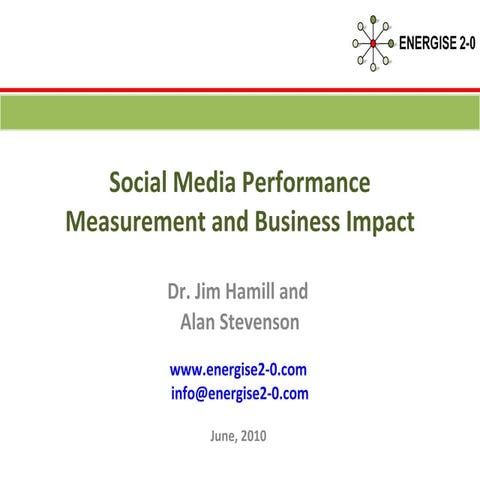 Social Media Performance Measurement and Business Impact