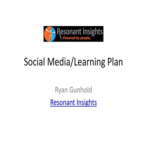 Social Media Plan Prospectus Template