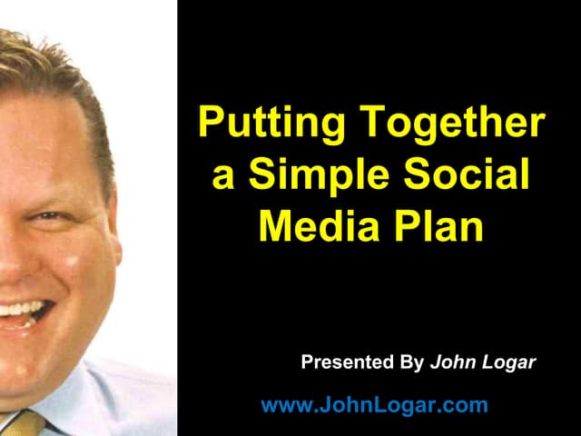 A Simple Social Media Plan