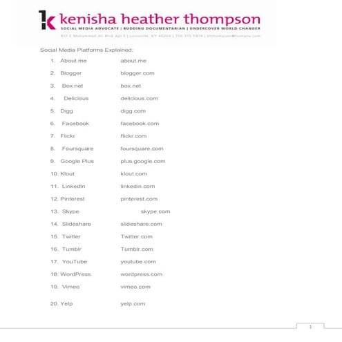 Social media platforms explained