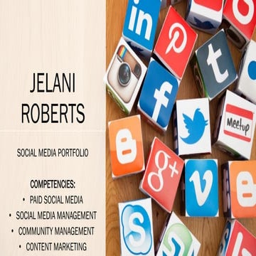 Social media Portfolio Jan 2017 Jelani Roberts 