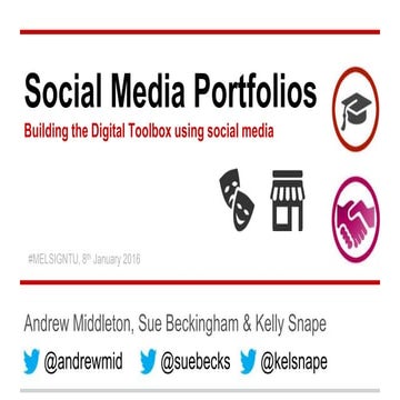 Social media portfolios: building the digital toolbox using social media