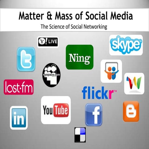 The Mass and Matter of Social Media