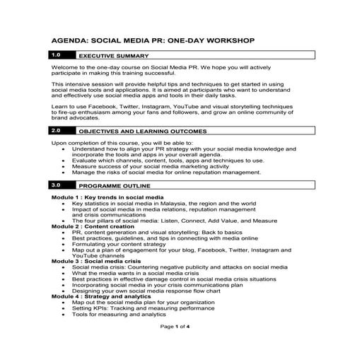 Social Media PR, Day 3,  PR Bootcamp 2016