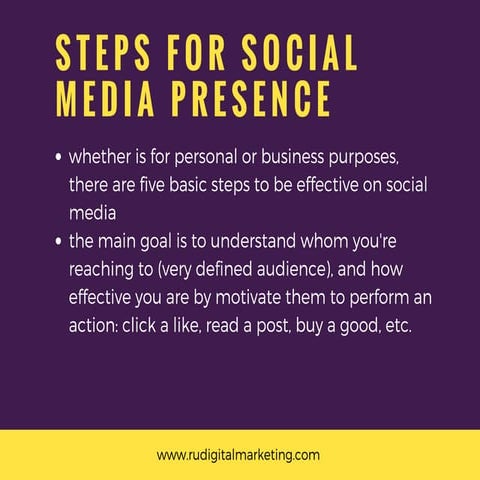 Social media presence