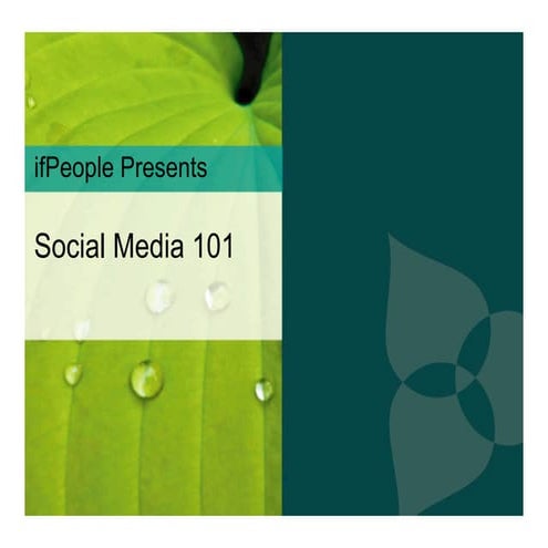 Social Media 101: Online Communication as Stakeholder Engagement