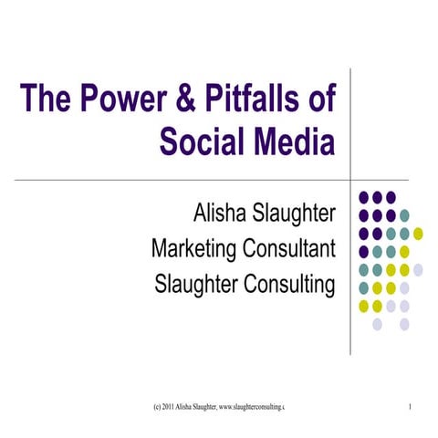 The Power & Pitfalls of Social Media