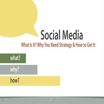 Social Media: What Is It? Why You Need Strategy & How To Get It.