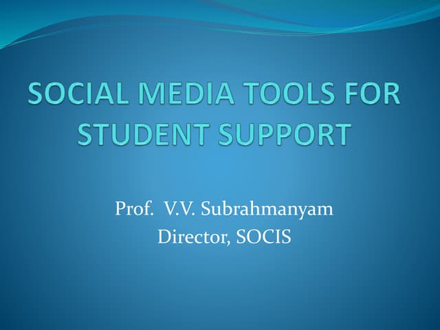 Social media presentation
