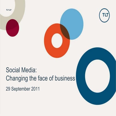 Social  media : Changing the face of business