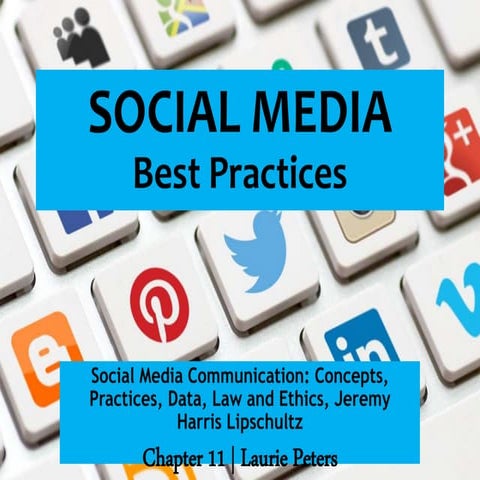 Chapter 11 Overview Social Media Communication Lipshultz 