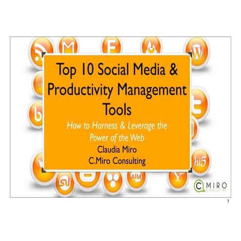 Top Social Media & Productivity Management Tools - October 2011