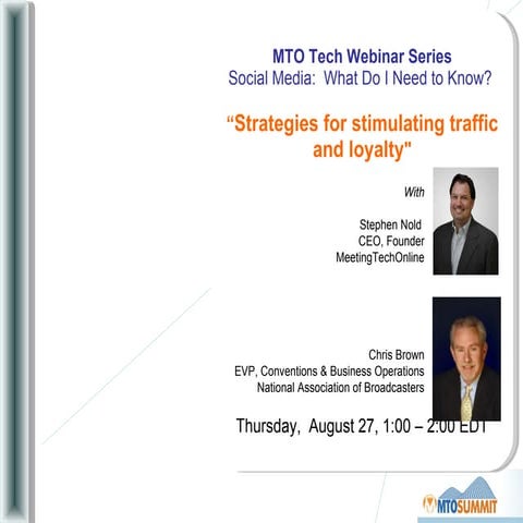 Strategies for Stimulating Traffic and Loyalty