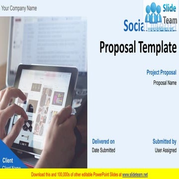 Social Media Proposal Template PowerPoint Presentation Slides