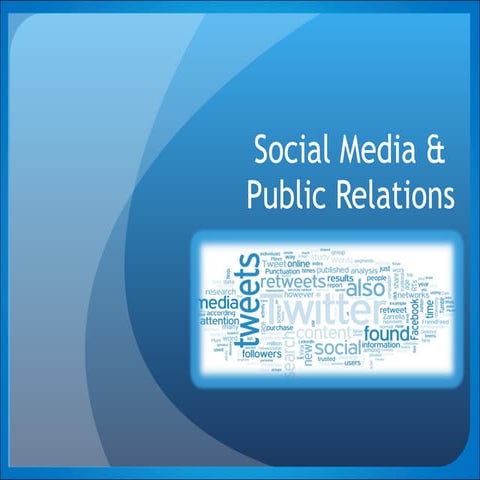 Social Media   Public Relations (Ncfpd   2009)