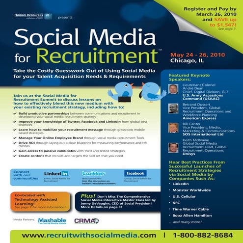 Social Media for Recruitment
