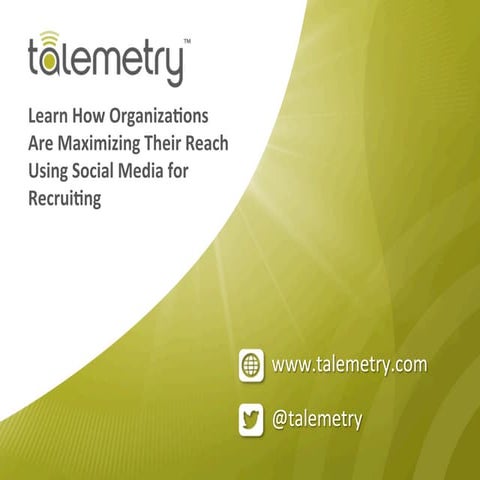 Learn How Organizations Are Maximizing Their Reach Using Social Media For Rec...