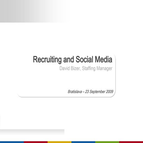 Recruiting with Social Media