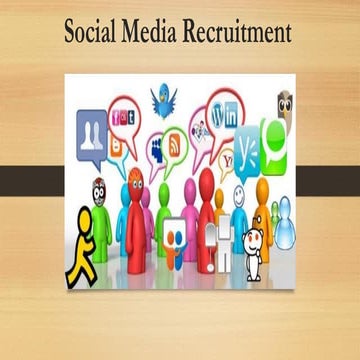 Social media recruitment