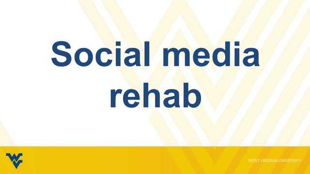 Social Media Rehab