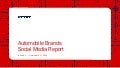 Social media report  - Automobile Brands January 1st - December 31st 2016